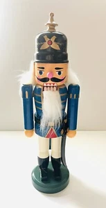 Vintage Wooden Christmas Nutcracker Soldier Multi Color Classic - Picture 1 of 14