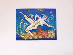 Mehmet KOYUNOGLU, La Masure - Radierung in Farbe - Bild 1 von 1