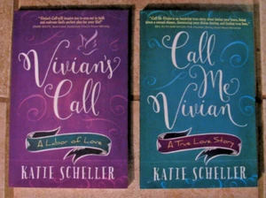 NEW Lot 2 Books by Katie Scheller Vivian's Call / Call Me Vivian PB Religious - Picture 1 of 2