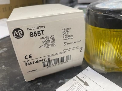 ALLEN BRADLEY 855T-B24TL8/855TB24TL8 GELBE STETIGE LAMPE LICHT NEU VERPACKT