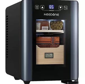 NEEDONE NO-8-CH2 Cigar Humidor, 8L Heating Cooling Hygrometer - Picture 1 of 15