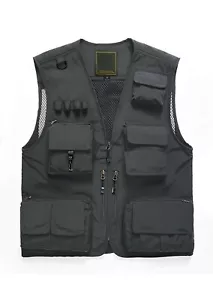 KEFITEVD Men's Outdoor Quick Dry Fishing Vest Breathable Photography RRP £38 SML - Picture 1 of 6