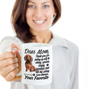 Dackel Hund, Bassotto, Wursthund, Wiener Hund, Doxie, Weenie Hund, Tasse, Daschund, Becher - Bild 1 von 5