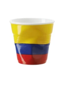 Taza plegable taza de café espresso taza de moca taza Ristretto 0,08 bandera Colombia - Imagen 1 de 1
