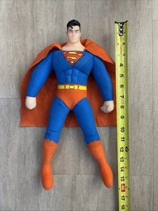 2006 DC Comic Superman Plush By KellyToy. 15” Tall. Molded Plastic Head. - Picture 1 of 14