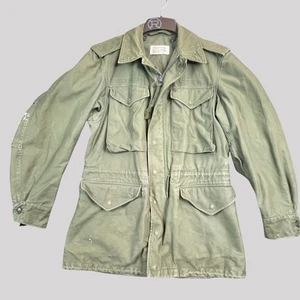 Chaqueta de Campo M-65 del Ejército de Estados Unidos de Colección para Hombres XS Verde OG 107 Satén Resistente al Viento Años 70 - Imagen 1 de 12