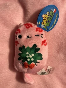 NWT Cats Vs Pickles 4" MISSY #239 Holiday 2021 Pink Mistletoe Cat Beanbag Plush - Picture 1 of 4