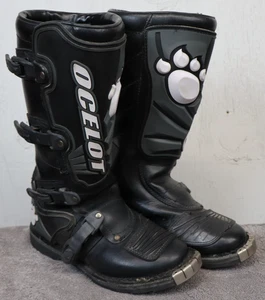 Ocelot 14" hoch schwarz Stiefel Motocross MX Dirt Bike Schnalle Größe 7 - Bild 1 von 10