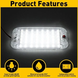 For Trailer Camper RV 6Pack 12V Led RV Ceiling Dome Light LED Interior Lighting - Bild 1 von 11