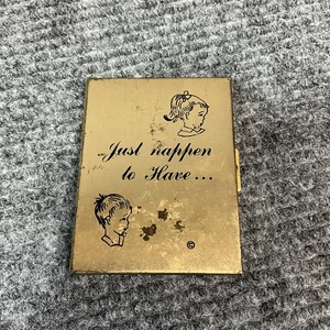 Vintage goldfarben Tasche Fotoalbum Akkordeon Brieftasche Etui gerade zufällig - Bild 1 von 11