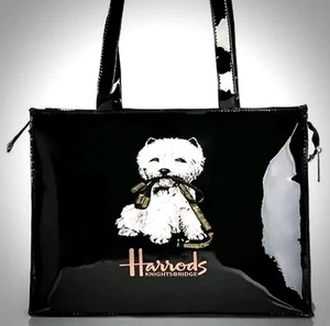 HARRODS LONDON Large Tote Bag with Doggie New - Picture 1 of 1