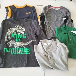 Boys Clothes Tops Lot Of 5 Size 8 Medium Gap Old Navy Oshkosh  Reebok Bundle New - Picture 1 of 15