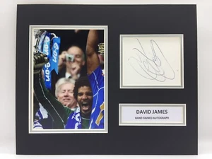 RARE David James Portsmouth Signed Photo Display + COA AUTOGRAPH 2008 FA CUP - Picture 1 of 3