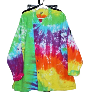 Gourmet Gear Chef Coat XXL Tie-Dye Uniform Kitchen Top - Image 1 of 2