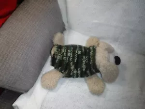 HAND KNIT ACRYLIC 8" PET SWEATER - CAMMY - NEW - Picture 1 of 4