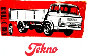 Camión volquete/caja camión volquete original TEKNO Nº 914 Ford D-800 + instrucciones de construcción - Imagen 1 de 12