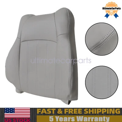 Se adapta a Chrysler 300C Touring 2005-2010 techo lateral del conductor cubierta de asiento de cuero gris Foto 1 de 4