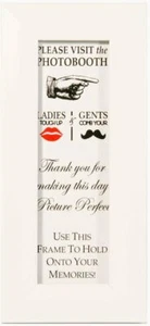 30 Photo Booth 2x6 Quality Premium White Frames Inserts Weddings Showers Parties - Picture 1 of 3