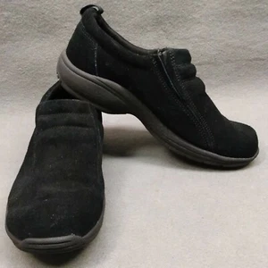 Route 66 Womens Size 10 Shoes Slip On Leather Black Suede - Picture 1 of 12
