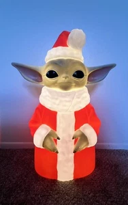 23” Disney Star Wars Mandalorian Grogu Blow Mold The Child Baby Yoda Christmas - Picture 1 of 6