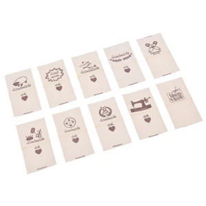 50st Handmade Tier Schafe Etikett DIY Kunst Kleidung Tag Tasche Label Nähzubehör - Bild 1 von 20