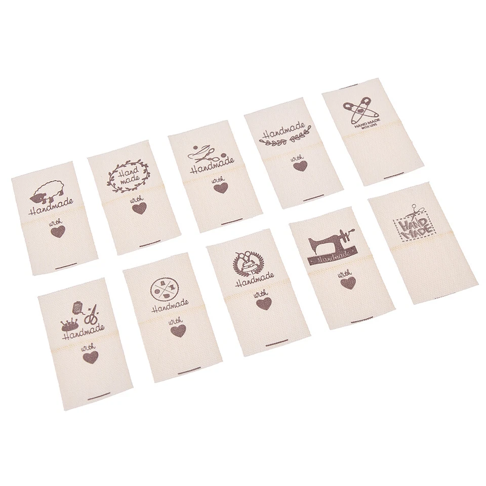 50st Handmade Tier Schafe Etikett DIY Kunst Kleidung Tag Tasche Label Nähzubehör - Bild 1 von 4