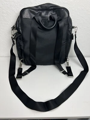 Lodis Mochila de Viaje de Cuero Convertible Bolso de Cuero Negro Nuevo $179 Foto 1 de 4