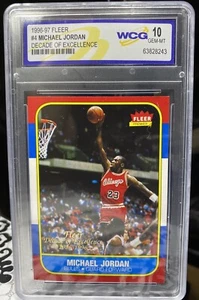 1996 FLEER DECADE OF EXCELLENCE #4 MICHAEL JORDAN WCG 10 GEM MINT 🔥💎 - Picture 1 of 1