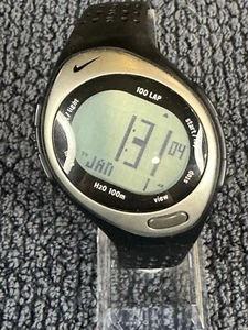 Nike Triax Bowerman Series WR0127 Black/Silver new battery - Picture 1 of 5