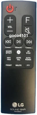 AKB75595312 Genuine Original LG Sound Bar Remote Control SK6Y, SK8Y, SK9Y, SK10Y - Image 1 of 2