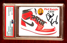 PHIL KNIGHT PSA DNA Autographed Auto UNIQUE Custom Card Michael Air Jordan NIKE
