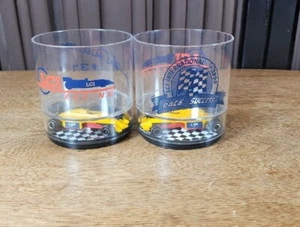 Vintage HOWW MFG Tasman LCI Racing Plastic 3.5”x3.75” Cup w Car On Bottom USA - Picture 1 of 4