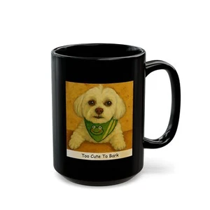 TAZZA-Too Cute To Bark-Cute Tazza per Cani, Regalo Amante degli Animali Domestici, Amante degli Animali - Foto 1 di 11