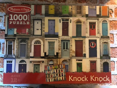 New Melissa & Doug, Jigsaw Puzzle, Knock Knock Doorways, 1000 Piece front doors - Image 1 of 4