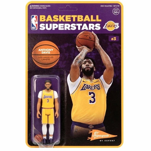 NBA Anthony Davis Basketball Superstar Super7 ReAction Figure Cover
