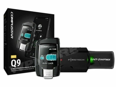 Compustar RFX-2WQ9-FM 2-Way 3000-FT LCD Q9 Remote + X1 LTE Drone Mobile 4G LTE - Image 1 of 4