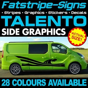 to fit FIAT TALENTO GRAPHICS STICKERS STRIPES DAY VAN CAMPER SWB LWB L1 L2 H1 H2 - Picture 1 of 2