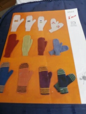 EMU DK PATTERN 6566 FOR MITTENS FOR ALL THE FAMILY - Image 1 of 2