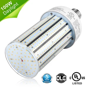DLC LED Corn Light Bulb 100W E39 Mogul Base Street Parking Lot Lighting 15000 Lm - Picture 1 of 15