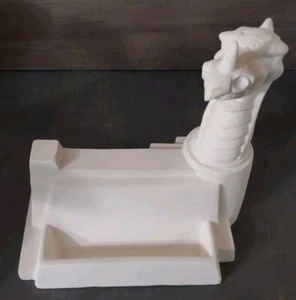 Ceramic Bisque Ready to Paint Dragon Head Business Card Holder 6.5x6.75 - Picture 1 of 6