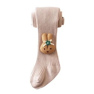 Children Leggings Socks Combed Cotton Cartoon Kids Cable Knit Leggings - Picture 1 of 27