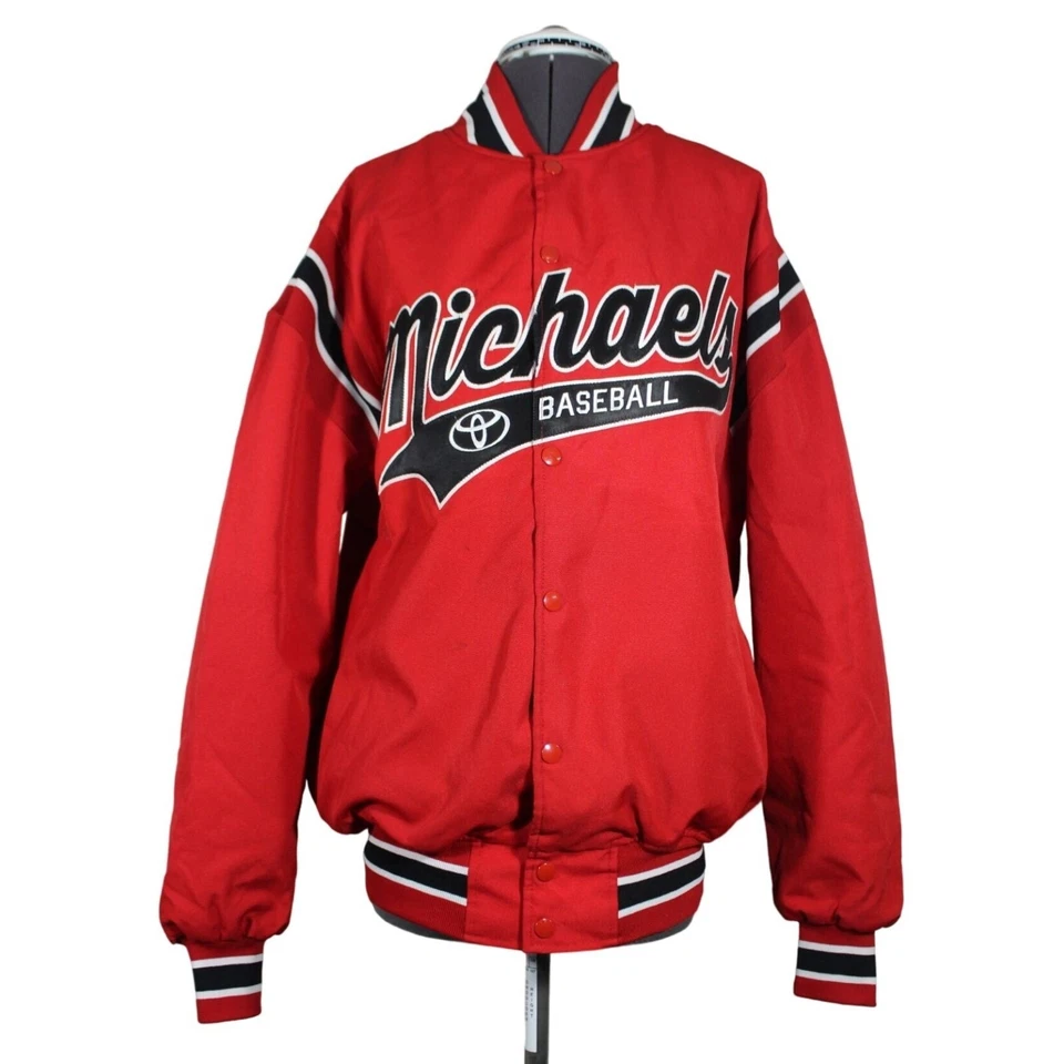 Victory Custom Athletic Hombre Snap Frontal Vellón Forrado Béisbol Chaqueta Universitaria M Foto 1 de 4