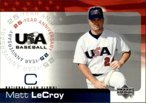 2004 Upper Deck USA Baseball 25th Anniversary #USA-110 Matt LeCroy Rookie - Picture 1 of 1
