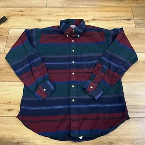 Camicia vintage Sir Pendleton lana vergine a righe multicolore ragazzo flanella gioventù L - Foto 1 di 6
