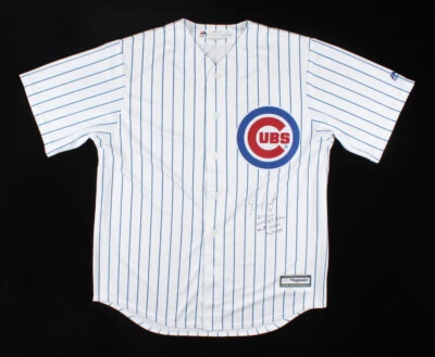 Geovany Soto Signed Chicago Cubs Jersey 3xInscibd (PSA Holo) 2005 Rookie ot Year - Image 1 of 4