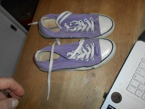  BASKETS COLLECTOR CONVERSE  MAUVES T 36 BE A 12€ ACH IMM FP COM MOND RELAY VOIR - Imagen 1 de 10