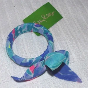 Lilly Pulitzer GWP STOFF UMWICKELTER ARMREIF ARMBAND Celestial Seas Neu mit Etikett  - Bild 1 von 2
