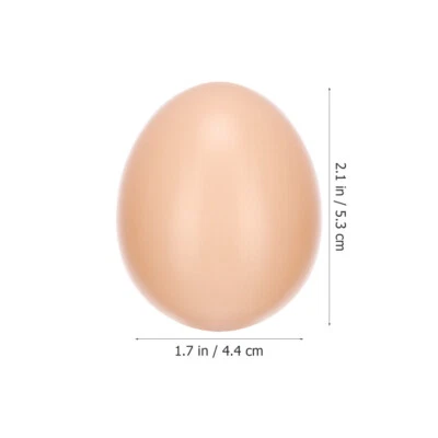 20 Piezas Huevos de Plástico Simulado Juguetes Artesanías Huevos de Pollo Falsos Artificiales Foto 1 de 4