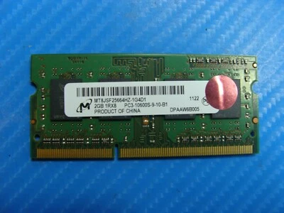 Dell Latitude 14" E6420 SO-DIMM RAM Memory 2GB PC3-10600S MT8JSF25664HZ-1G4D1 #1 - Image 1 of 2