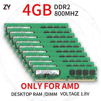 40GB 32GB 16GB 8GB 4GB DDR2 2Rx4 PC2-6400 800MHz AMD Desktop RAM For Hynix Lot - Image 1 of 4